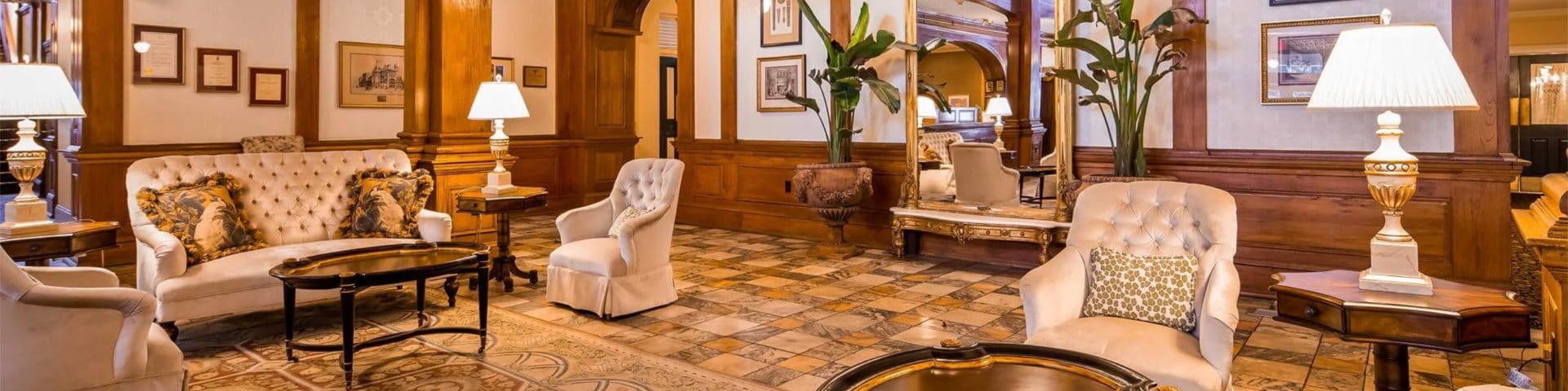 Lobby of Windsor Hotel in Americus Georgia